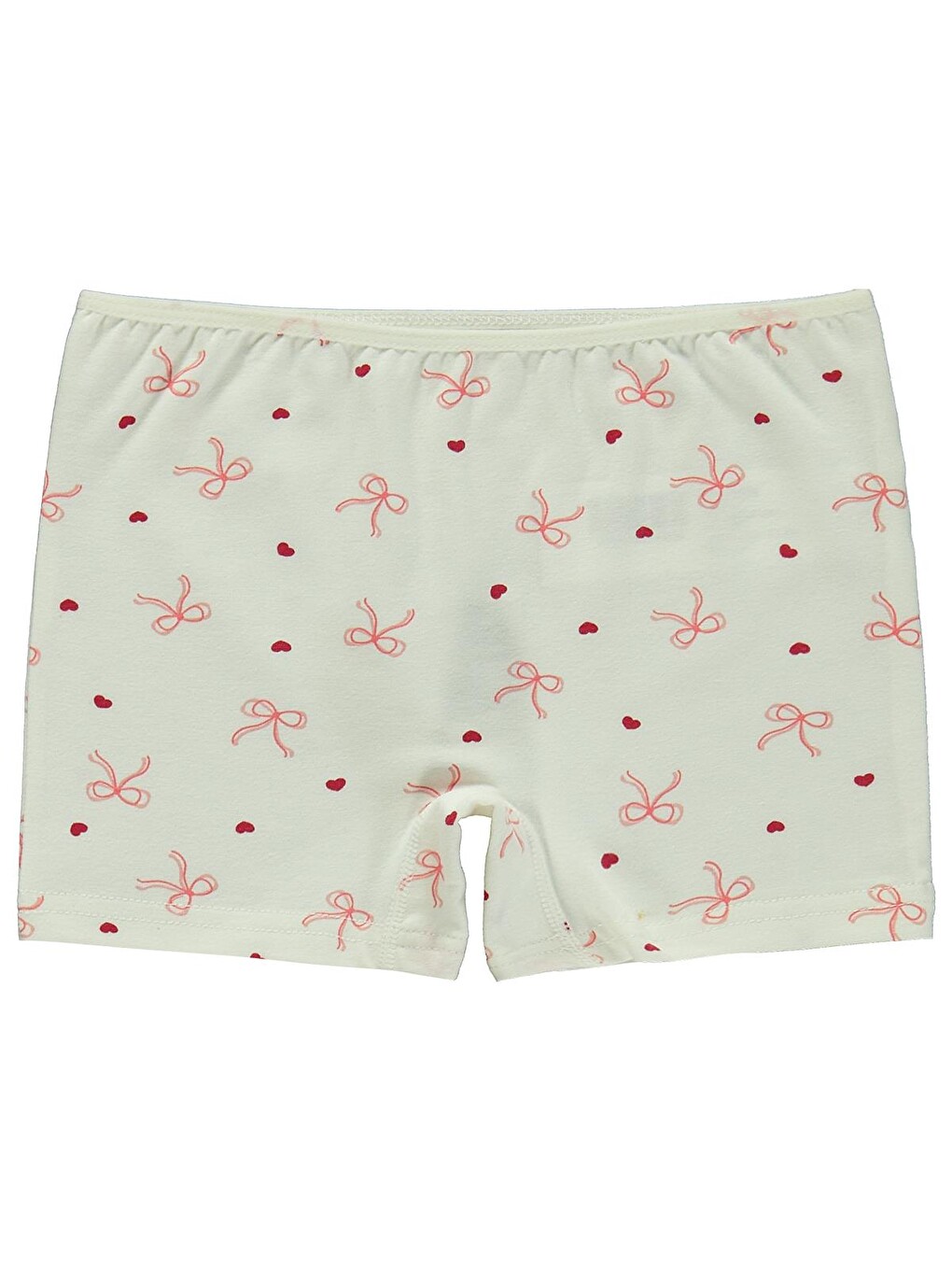 Beyaz Girls Kurdele 2-12 Yaş Kız Çocuk 2'li Boxer - Standart-2