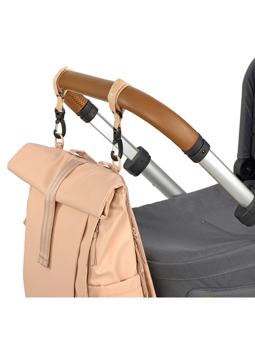 Rolltop Up Bebek Bakım Sırt Çantası Peach Rose-5