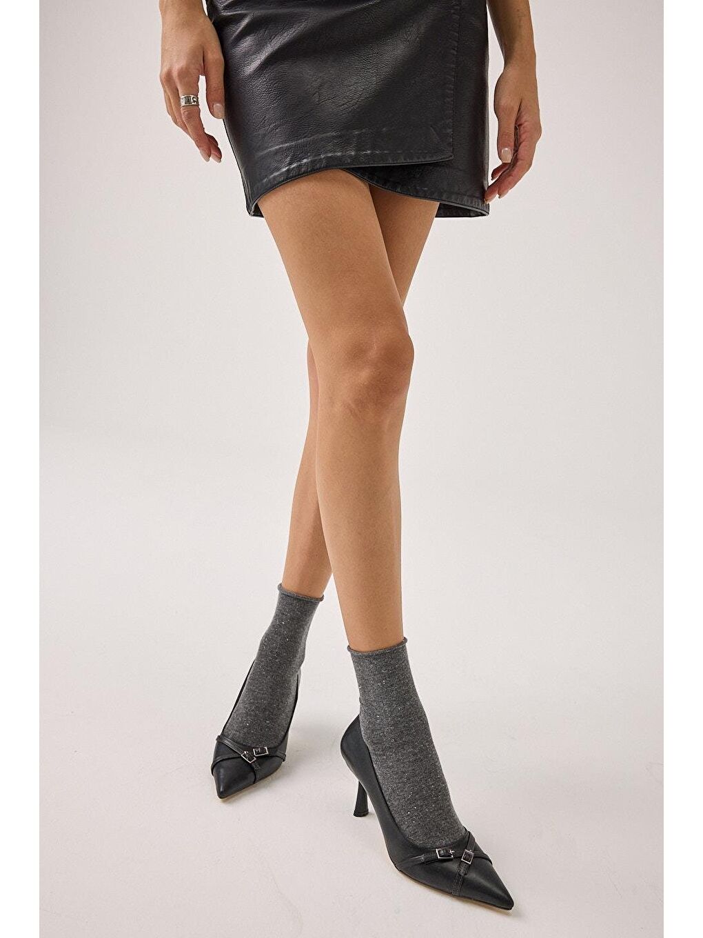 Siyah Kadın Topuklu Ayakkabı-7