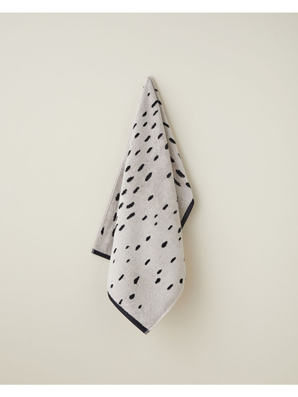 Lila Felis Pamuk Yüz Havlusu 50x80 cm Ekru-Kahve