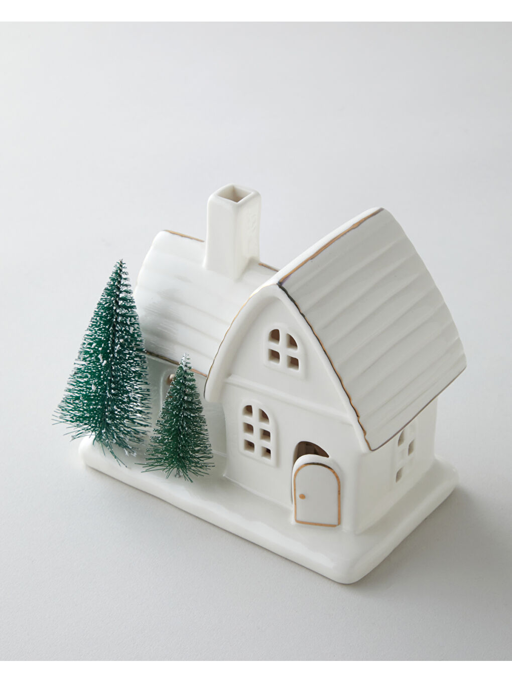Winter Houses Dekoratif Obje 12 cm Beyaz-2
