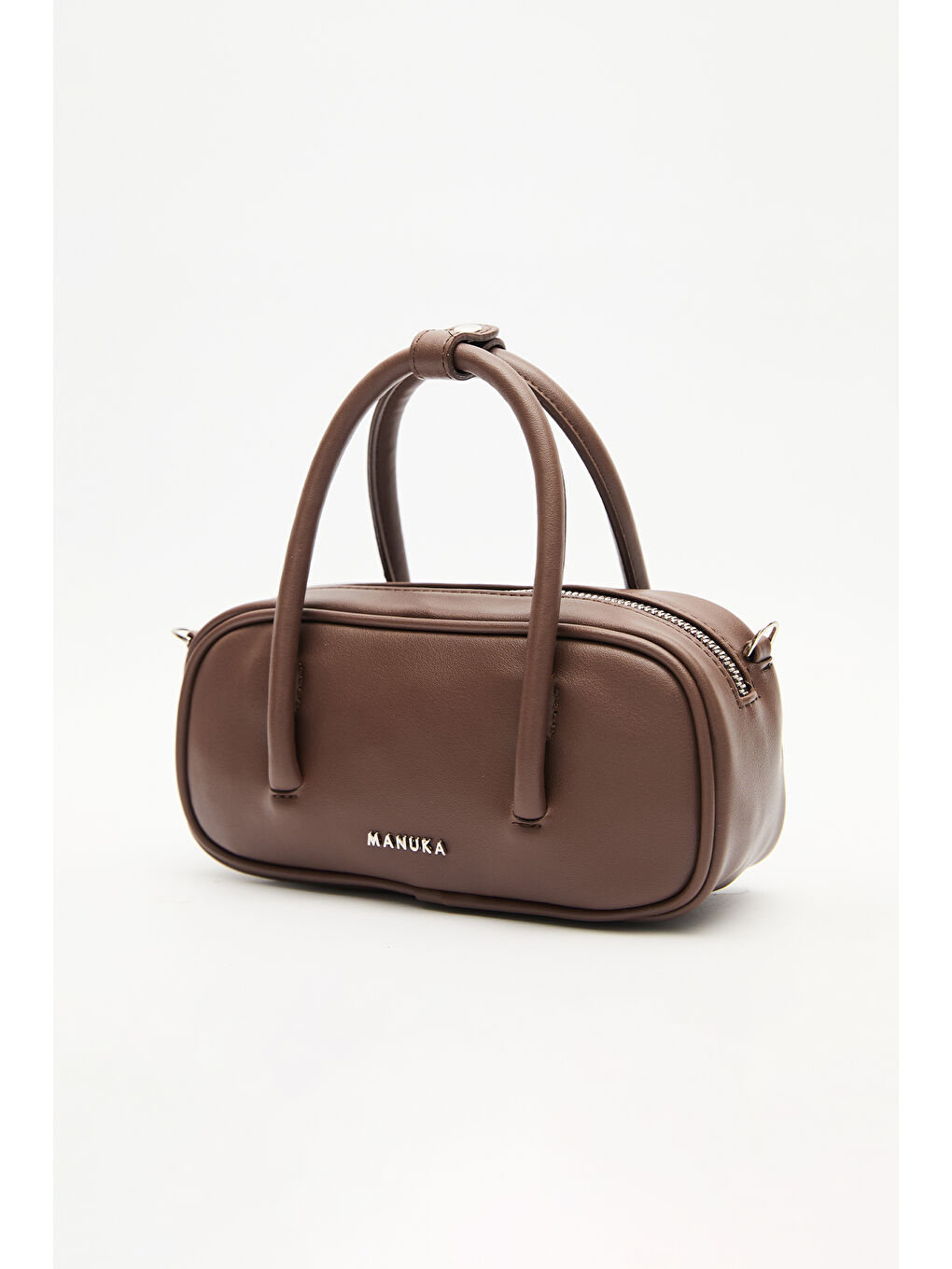 Mini Bowlıng Çanta Kahverengi-1