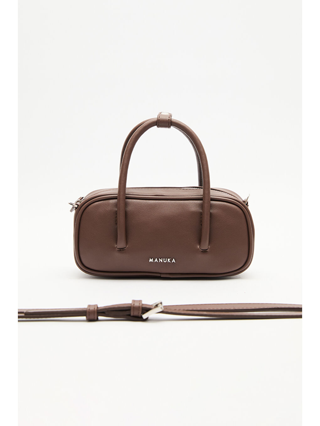 Mini Bowlıng Çanta Kahverengi-2