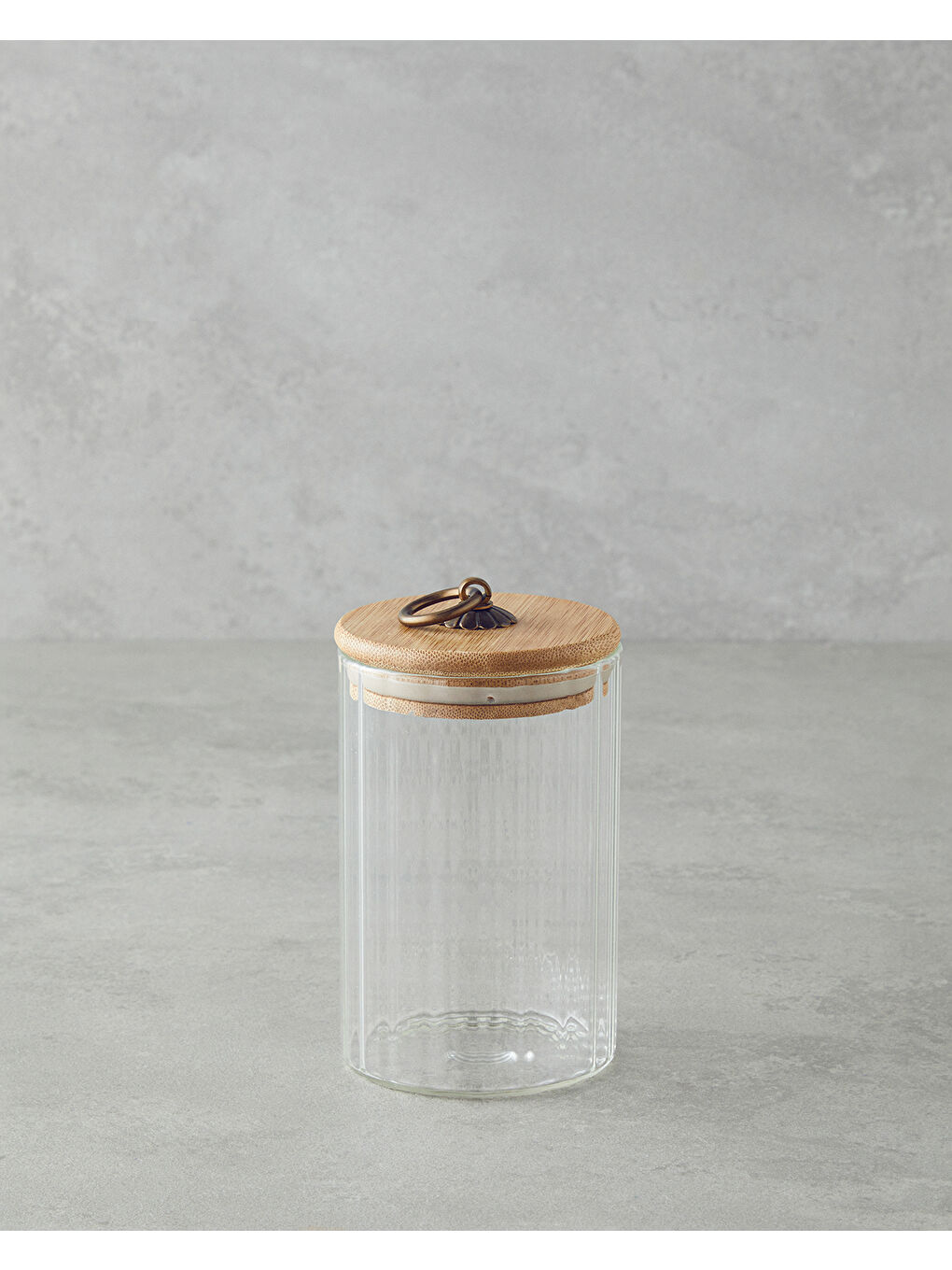 Renksiz Bohem Line Cam Kavanoz 470 ml Şeffaf