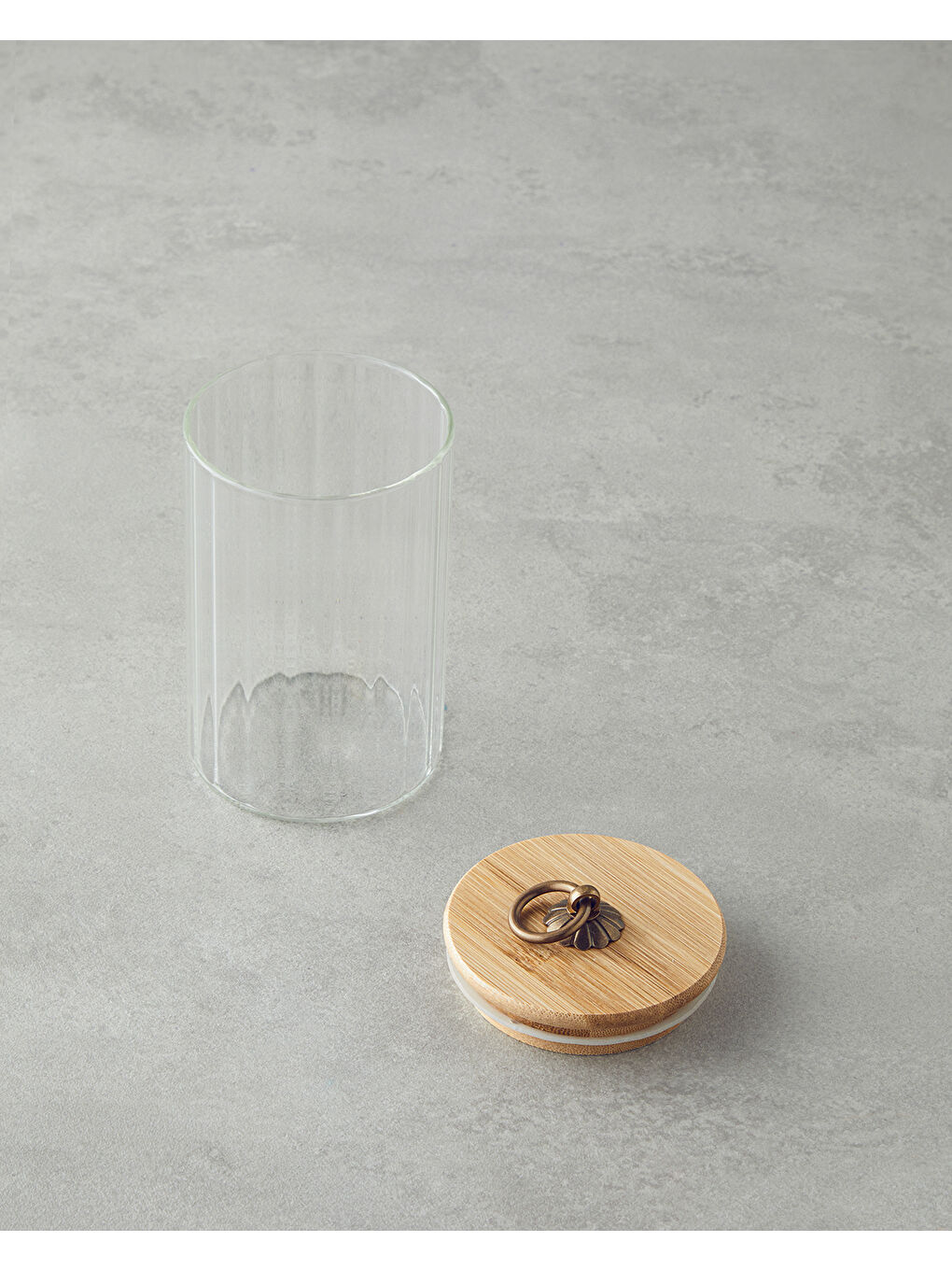 Renksiz Bohem Line Cam Kavanoz 470 ml Şeffaf-1