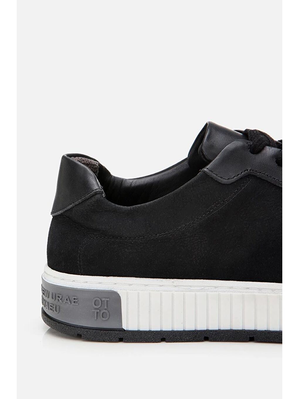 Erkek Nubuk Deri Siyah Günlük Ayakkabı-5