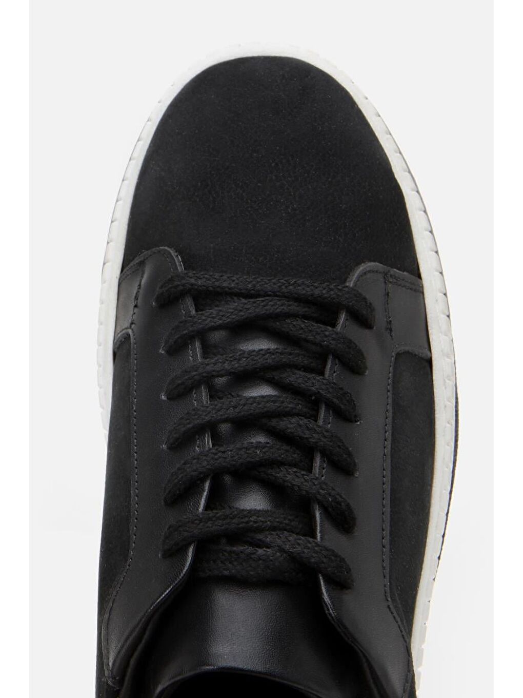 Erkek Nubuk Deri Siyah Günlük Ayakkabı-6