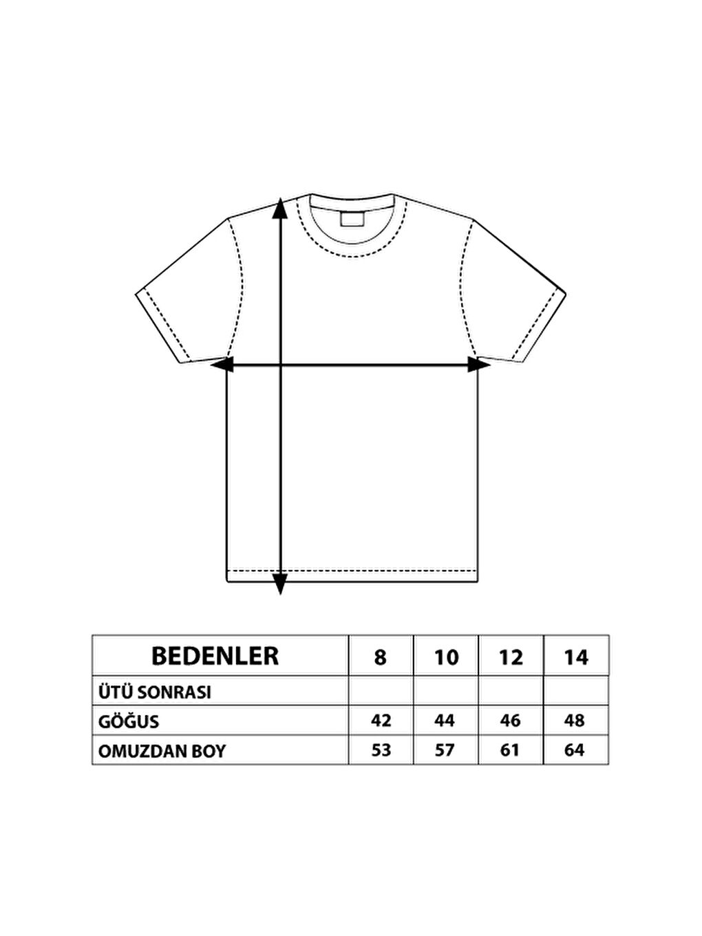 Kırmızı Erkek Çocuk Garnili Cep Detaylı Tişört-3