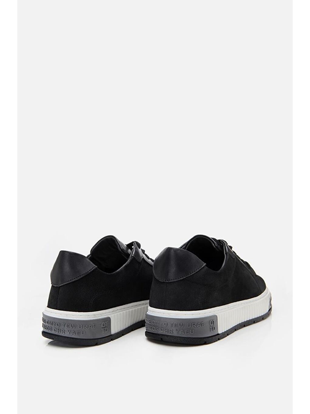 Erkek Nubuk Deri Siyah Günlük Ayakkabı-7