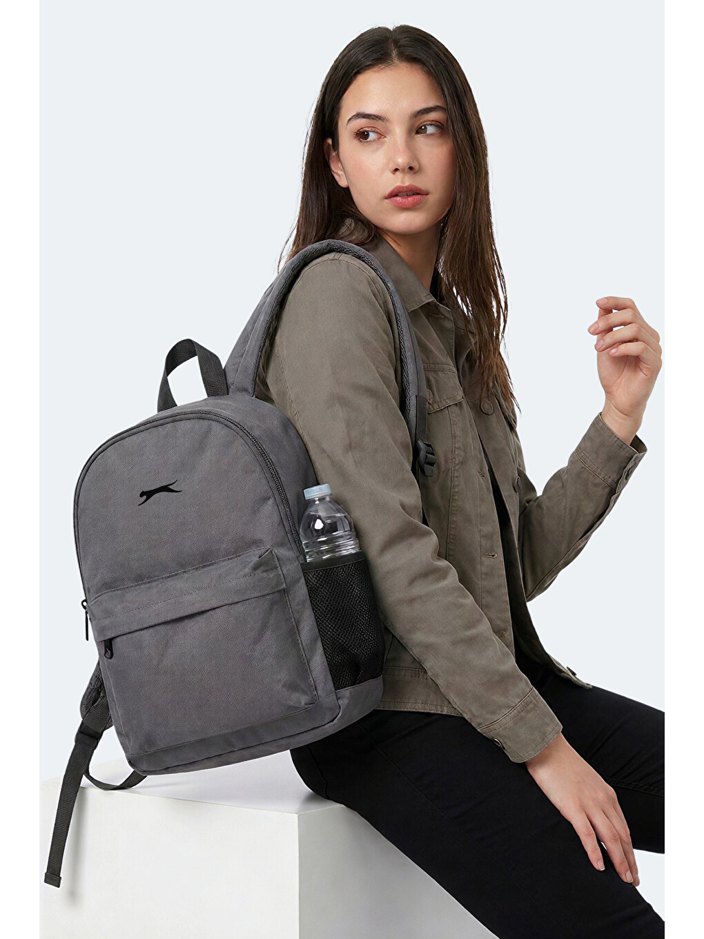 Gulena Unisex Koyu Gri Sırt Çantası-5