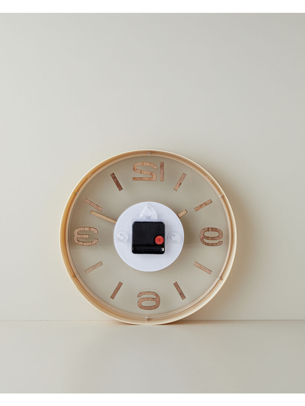 Ekru Cara Duvar Saati 30 cm Krem-2