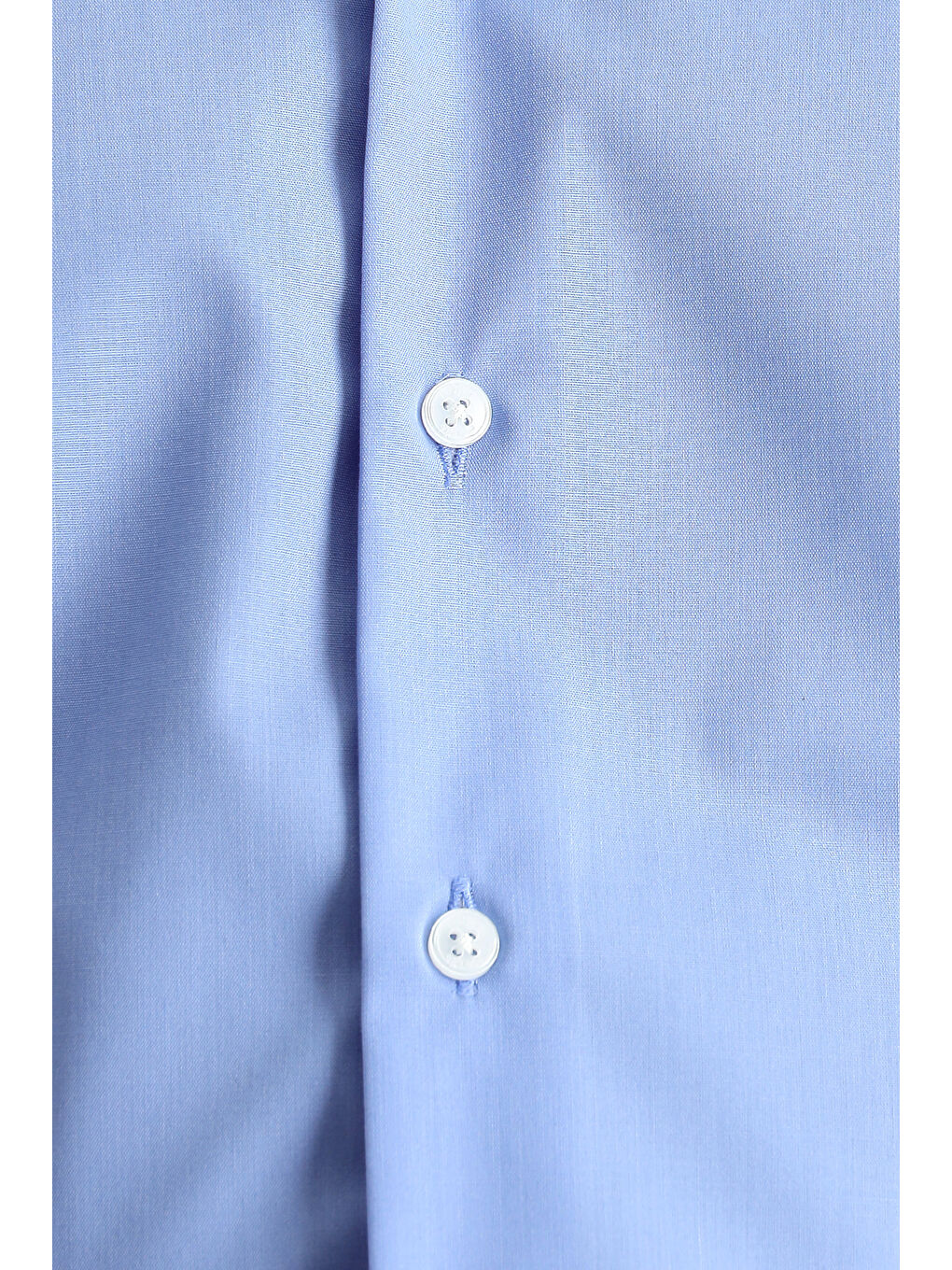 Mavi Uzun Kol Slim Fit Dar Kesim Non Iron Ütü Gerektirmeyen Pamuklu Büyük Beden Gömlek-5