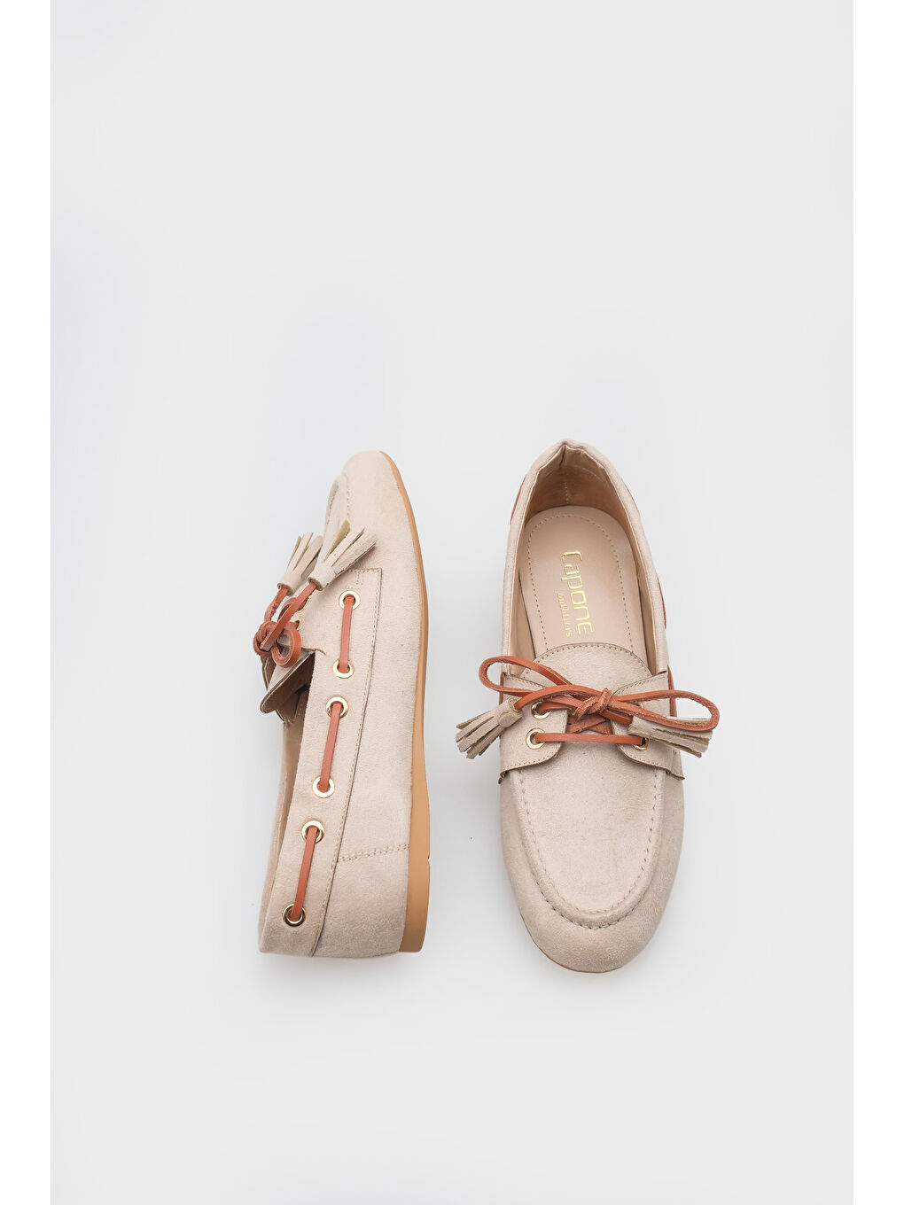 Bej Marillin Kadın Loafer-4