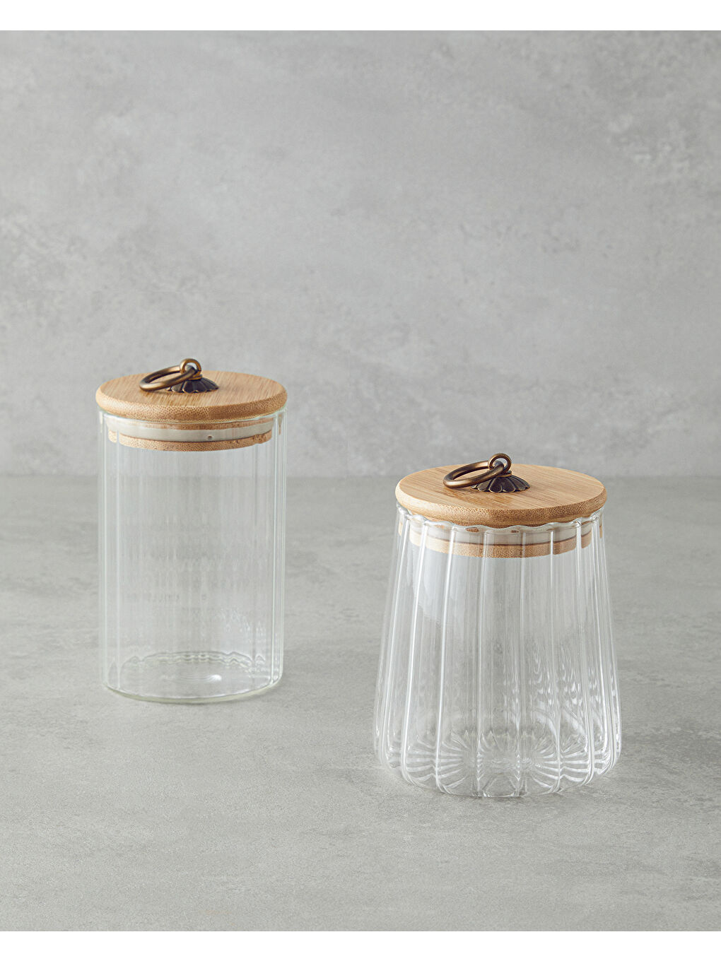 Renksiz Bohem Line Cam Kavanoz 470 ml Şeffaf-4