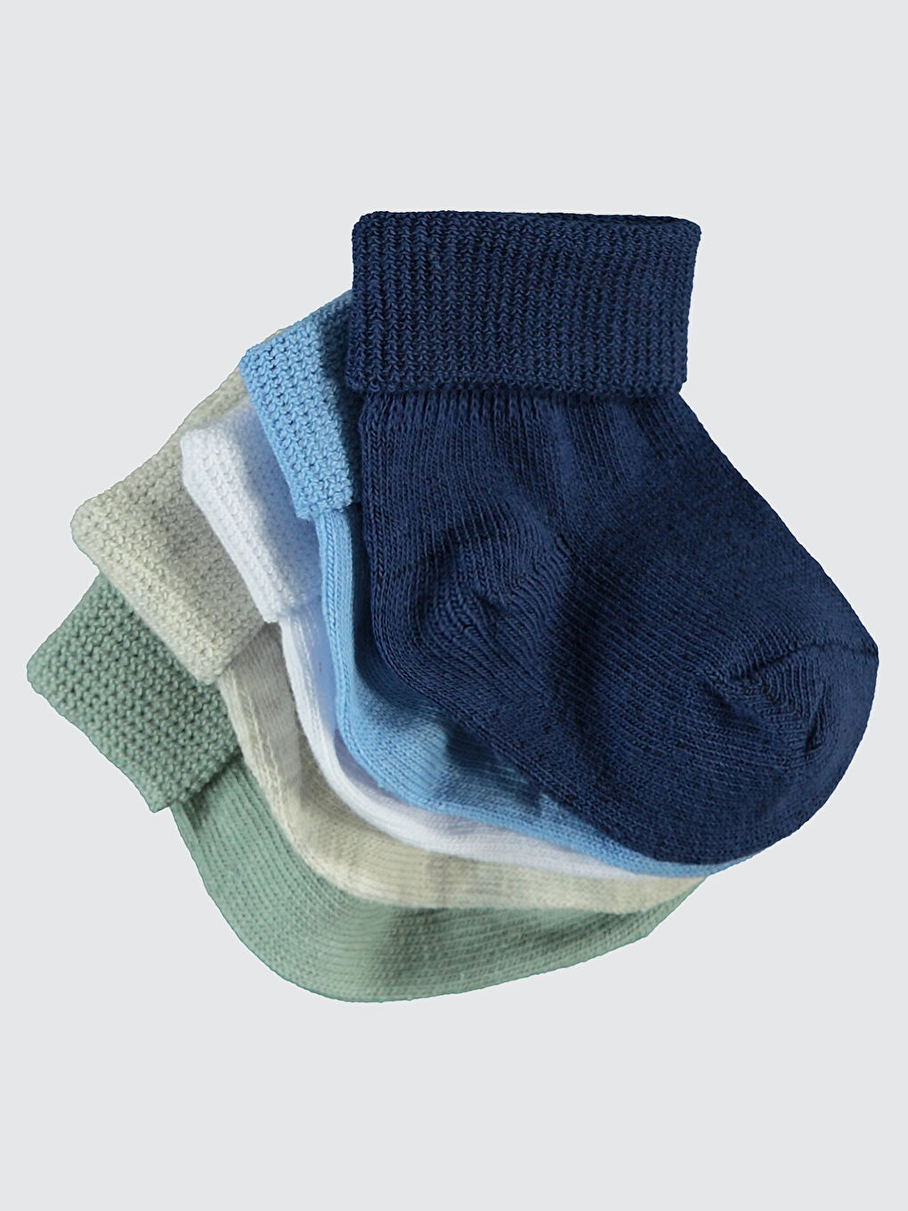 Baby Erkek Bebek 5'li Çorap Set 6-12 Ay Mavi-2