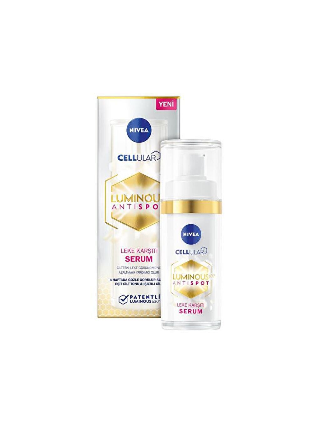 NIVEA Şeffaf Luminous630 Leke Karşıtı Aydınlatıcı Cilt Bakım Serumu 30 ml, Cilt Tonu Eşitleyici - 1