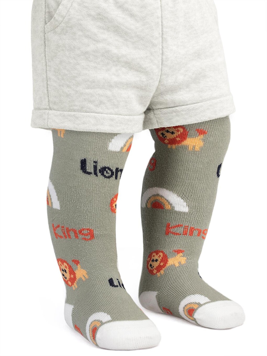Baby King 6-18 Ay Bebek Erkek Külotlu Çorap - Yeşil
