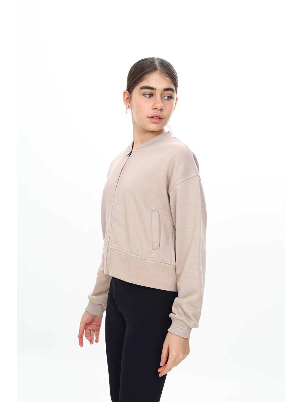 Bej Kız Çocuk Hırka-1