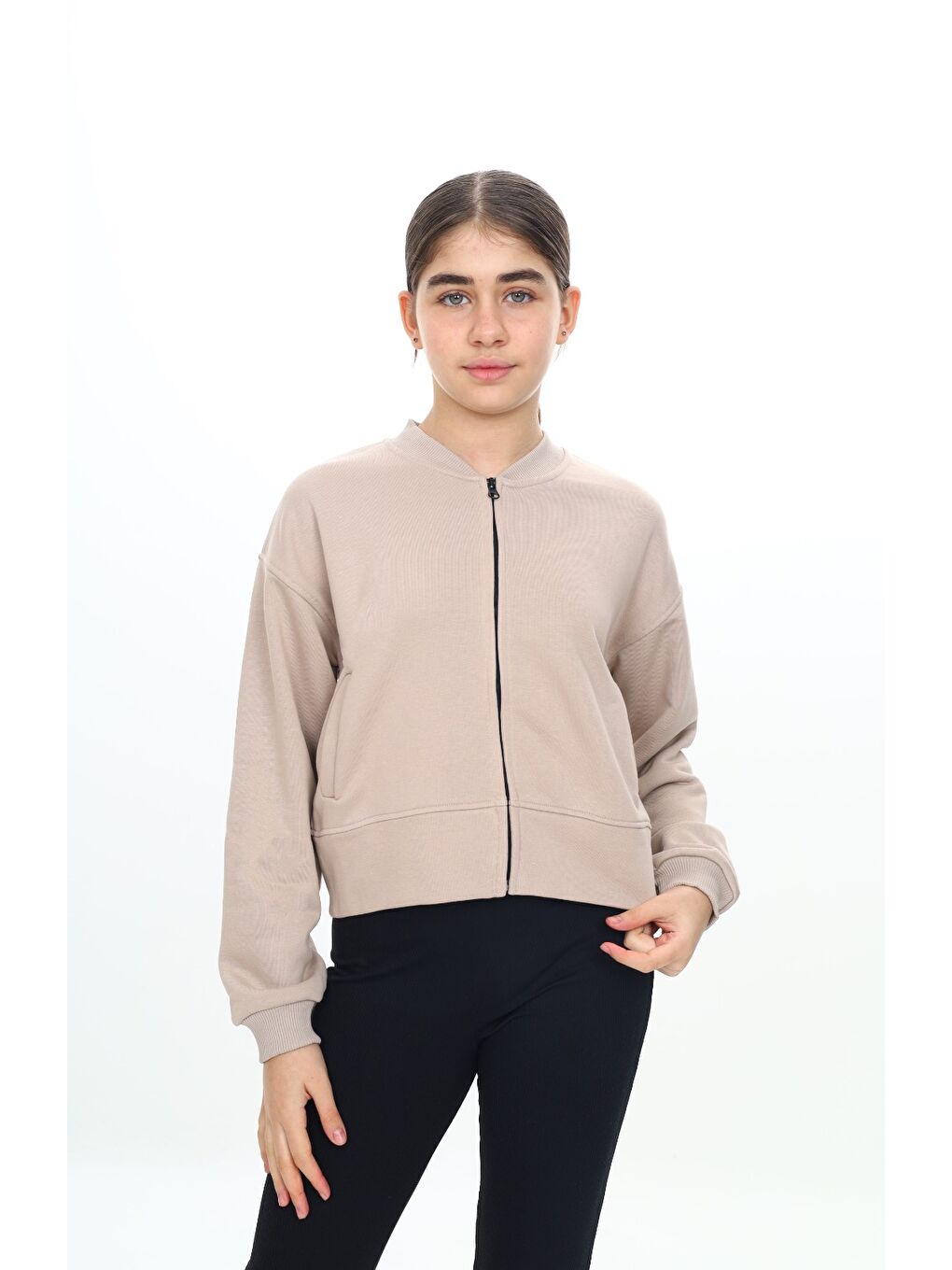 Bej Kız Çocuk Hırka-2