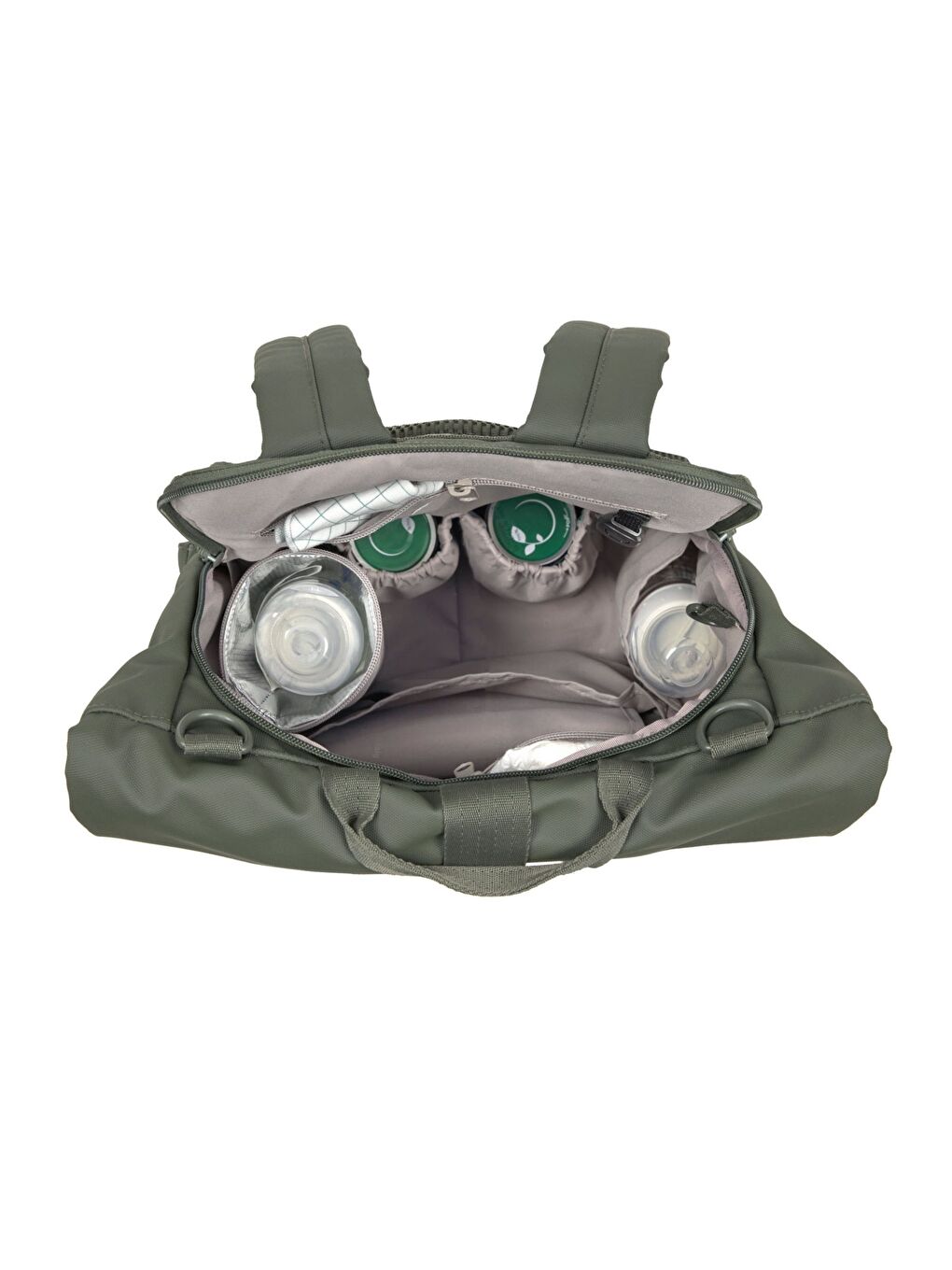 Rolltop Up Bebek Bakım Sırt Çantası Olive-4