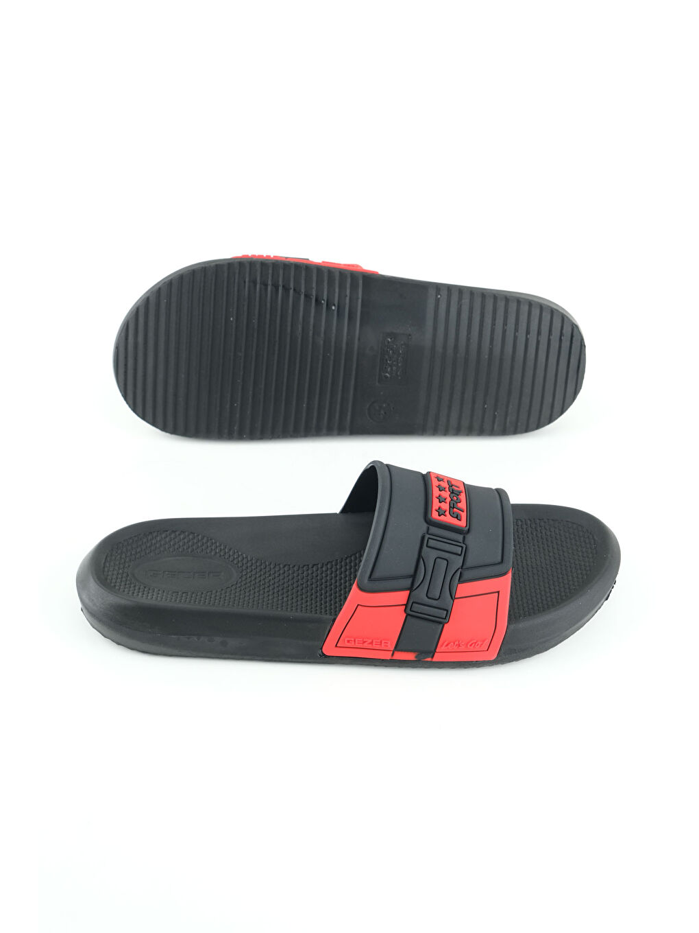 Kırmızı Sport Erkek Yazlık PU Islak Zemine Uygun Günlük Ev Banyo Bahçe Havuz Terlik-4