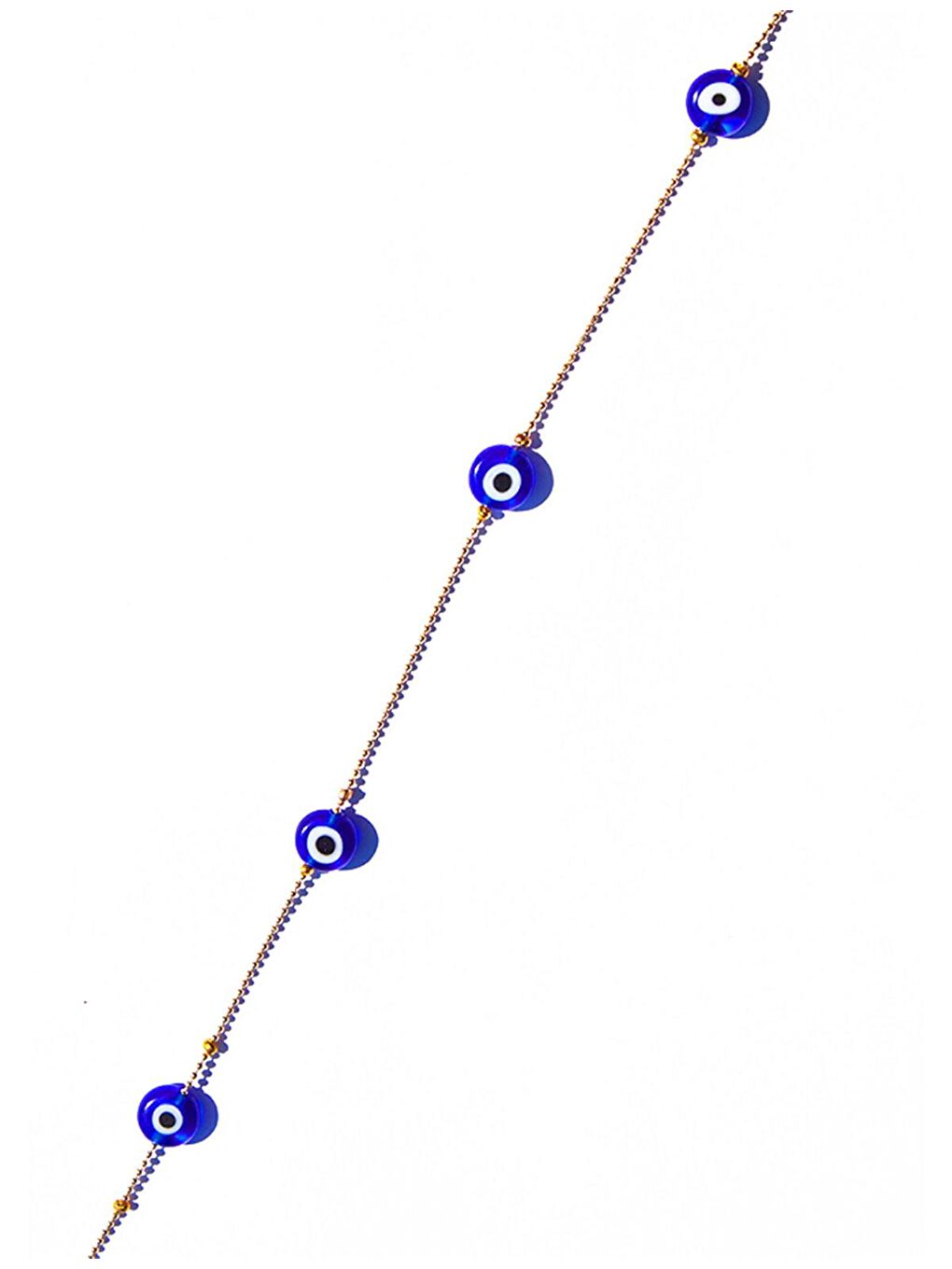 Sarı Nazar Boncuklu Saç Zinciri-1