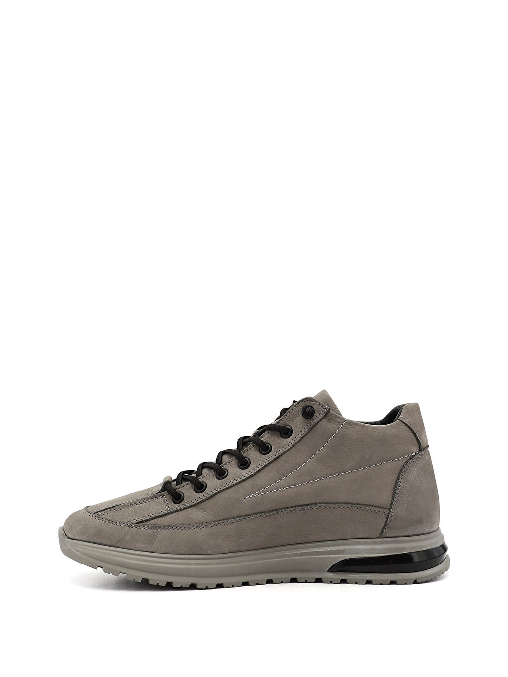 Gri Erkek GRİ Fermuarlı Hakiki Deri Outdoor Bot-2