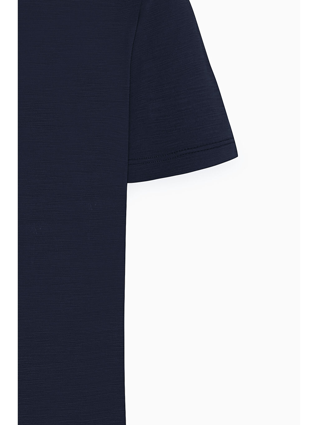 Erkek Siyah Slim Fit Dar Kesim Bisiklet Yaka Pamuklu Tişört-4