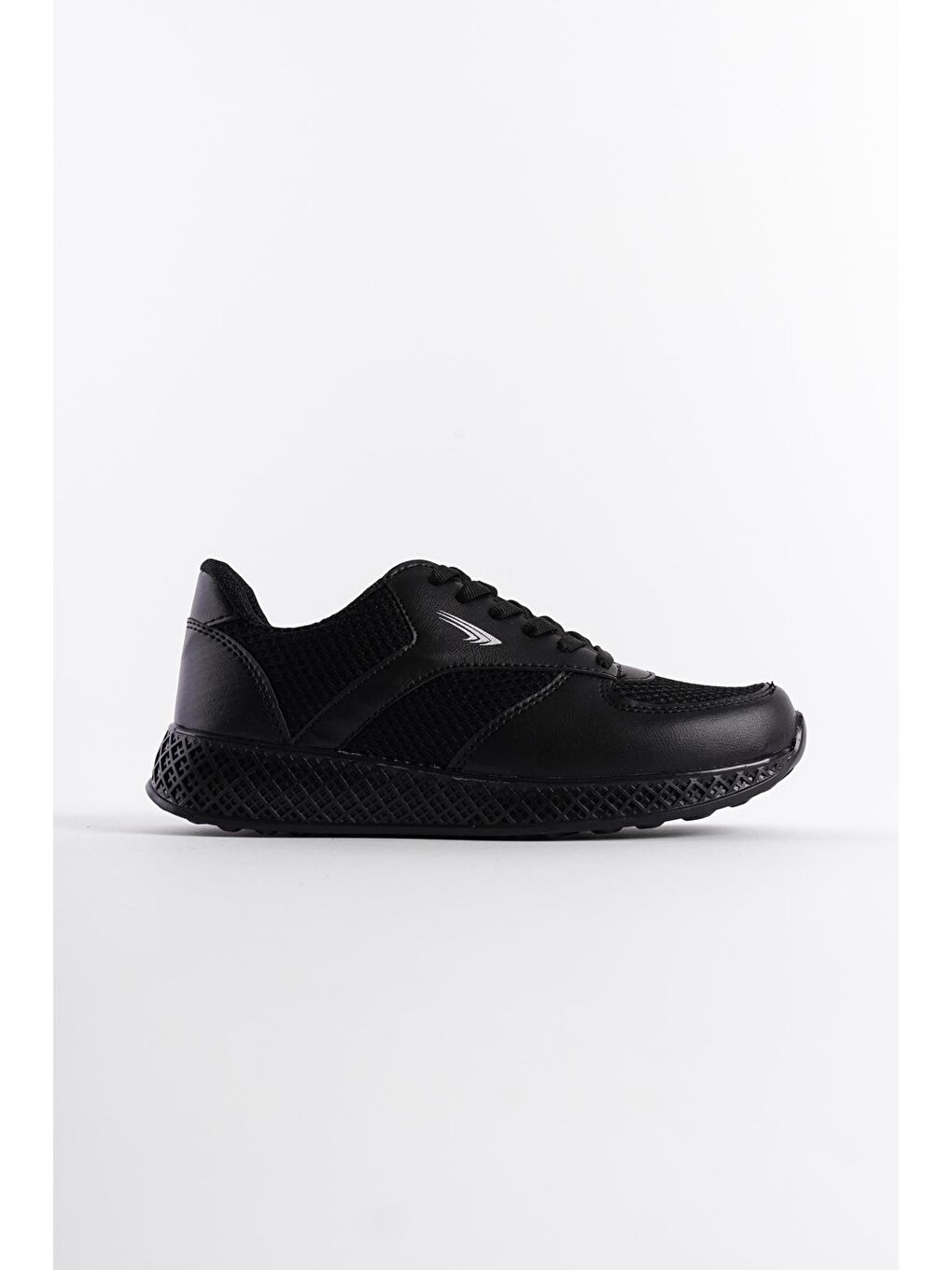 Siyah Fileli Kadın Sneaker-1