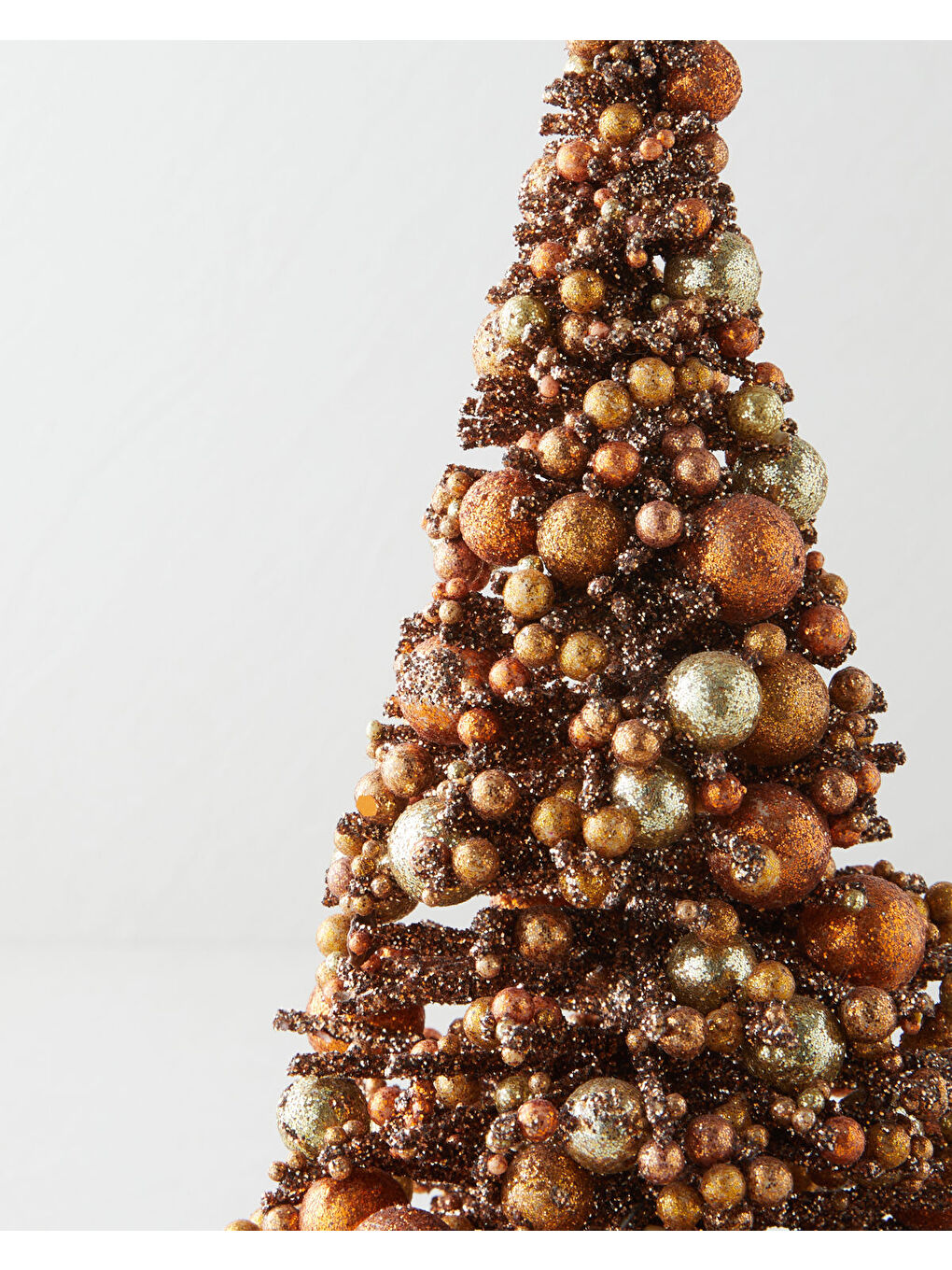 Kahverengi Yılbaşı Ağacı Dekoratif Obje 30 cm Kahve-1