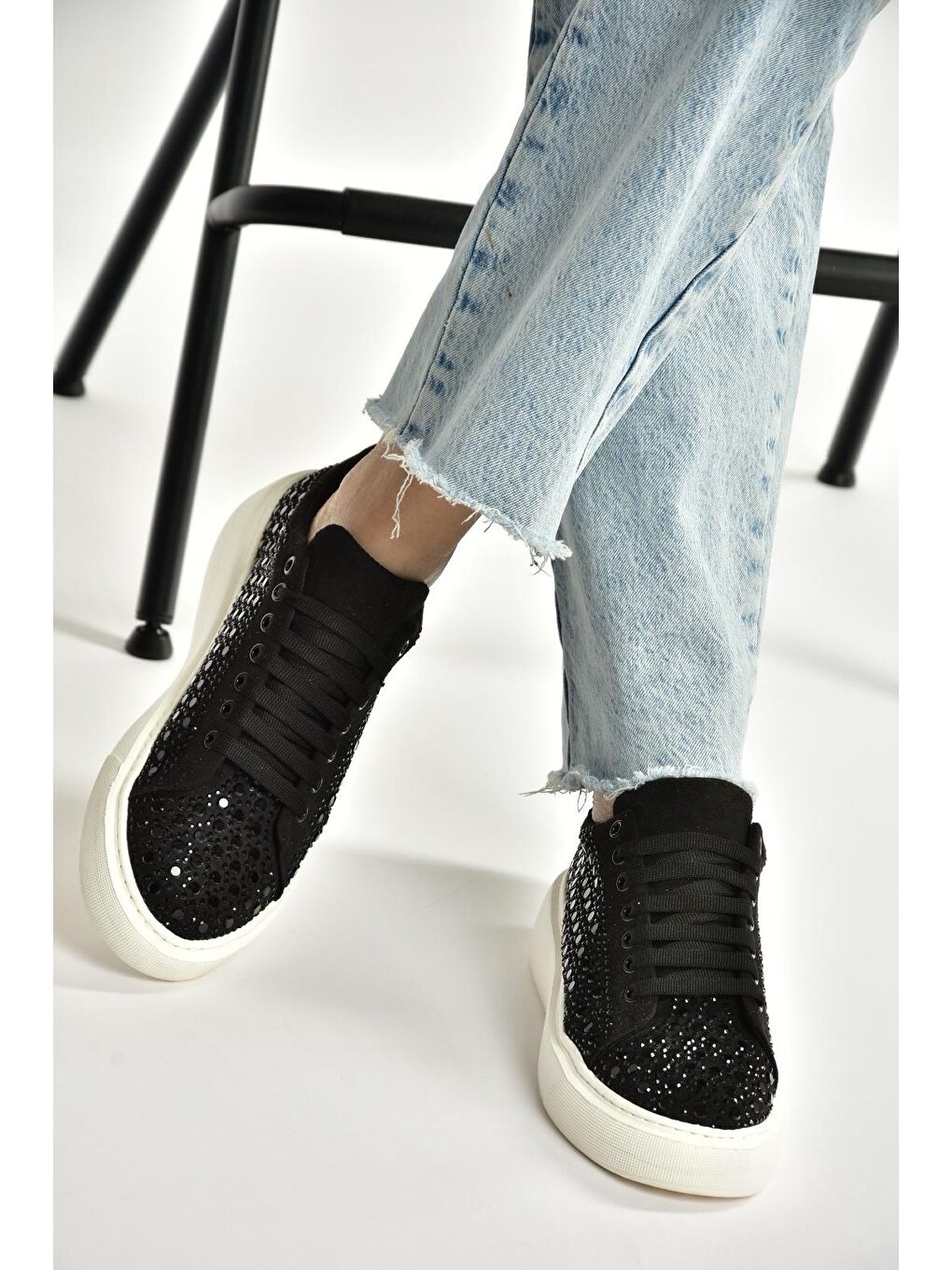 Siyah Kadın Spor Y444708402-2