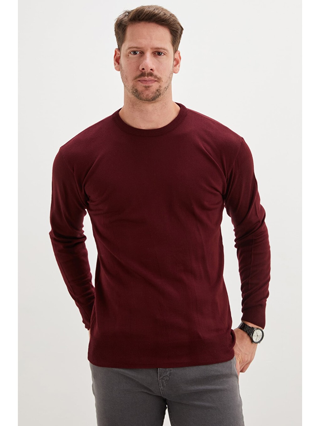 Mürdüm Basic Bisiklet Yaka Regular Fit Triko Kazak