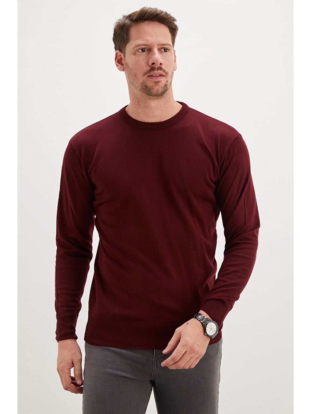 Mürdüm Basic Bisiklet Yaka Regular Fit Triko Kazak-2