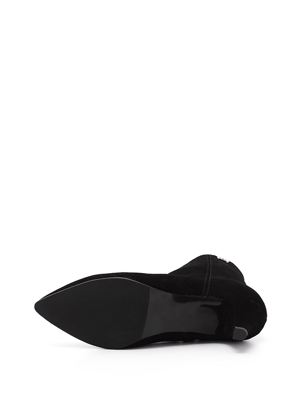 Siyah Kadın KOYU SİYAH Fermuarlı Sivri Burun Hakiki Deri Bot-3