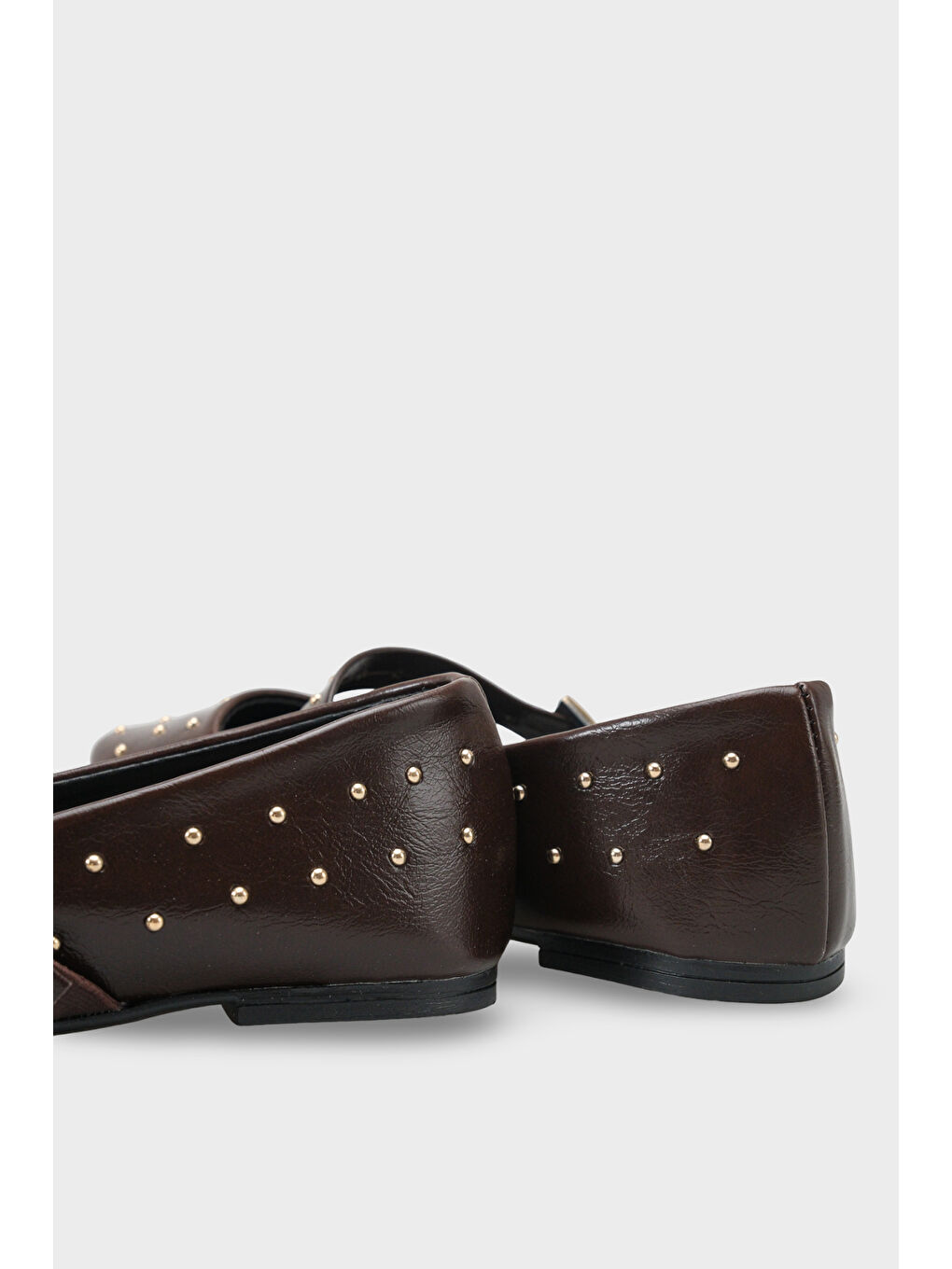 Kahverengi Heddi Bantlı Kadın Babet-4