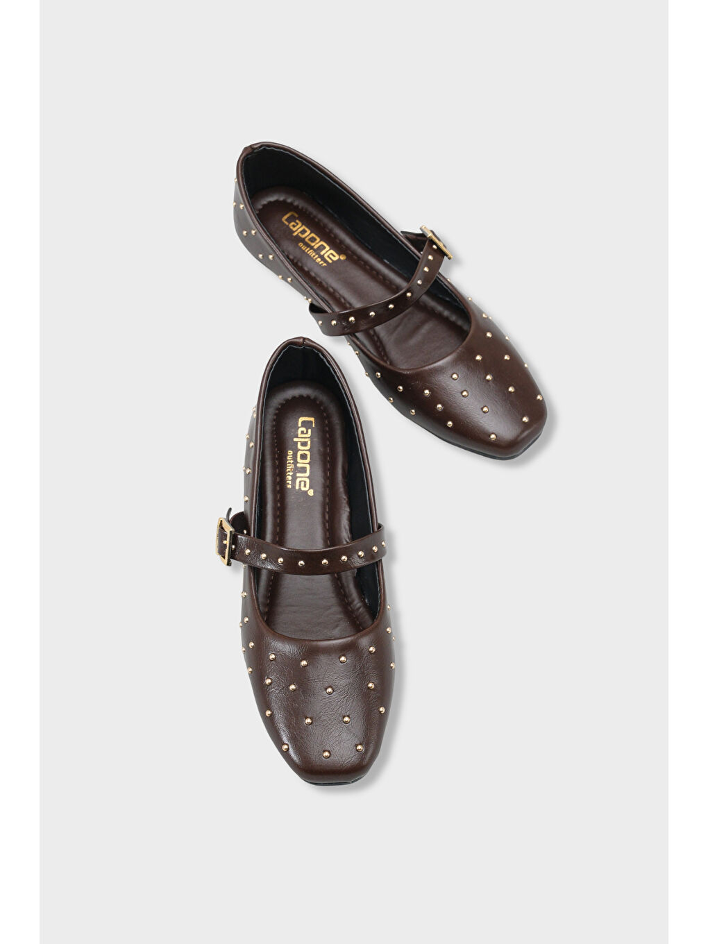 Kahverengi Heddi Bantlı Kadın Babet-5