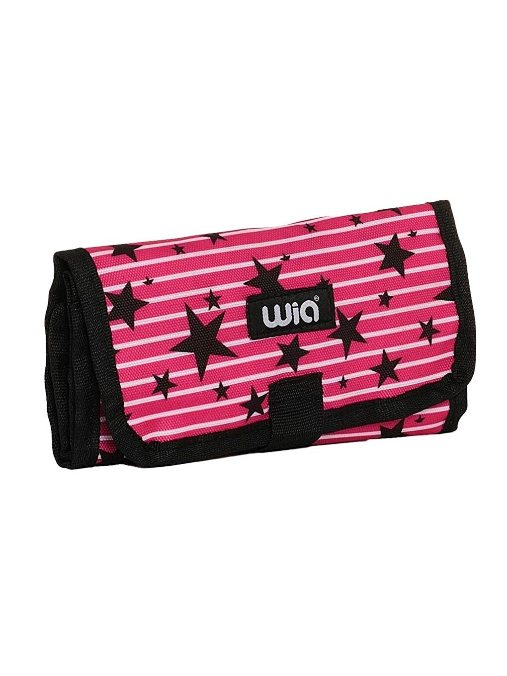 Sanatsal Fırça Çantası 25 Bölmeli Pembe Yıldız Baskılı Kod :204-1