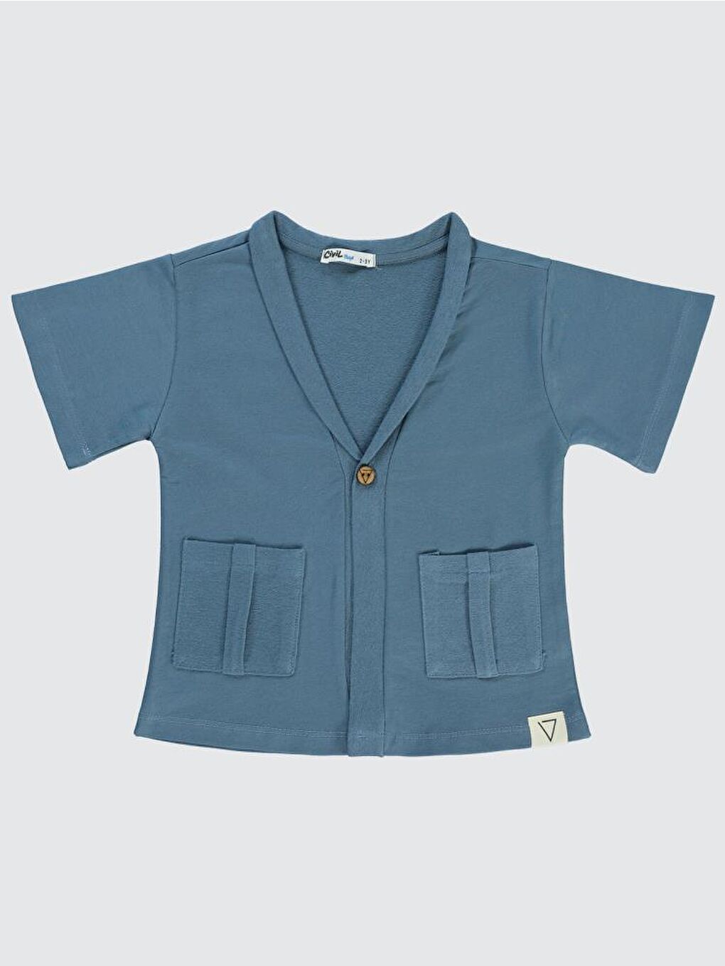 İndigo Boys Arkası Baskılı 2-5 Yaş Hırka