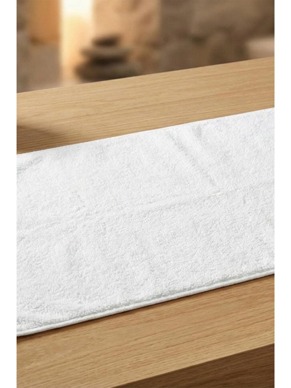 Beyaz White Pamuk %100 Pamuk 50x90 Cm El Yüz Havlusu-1