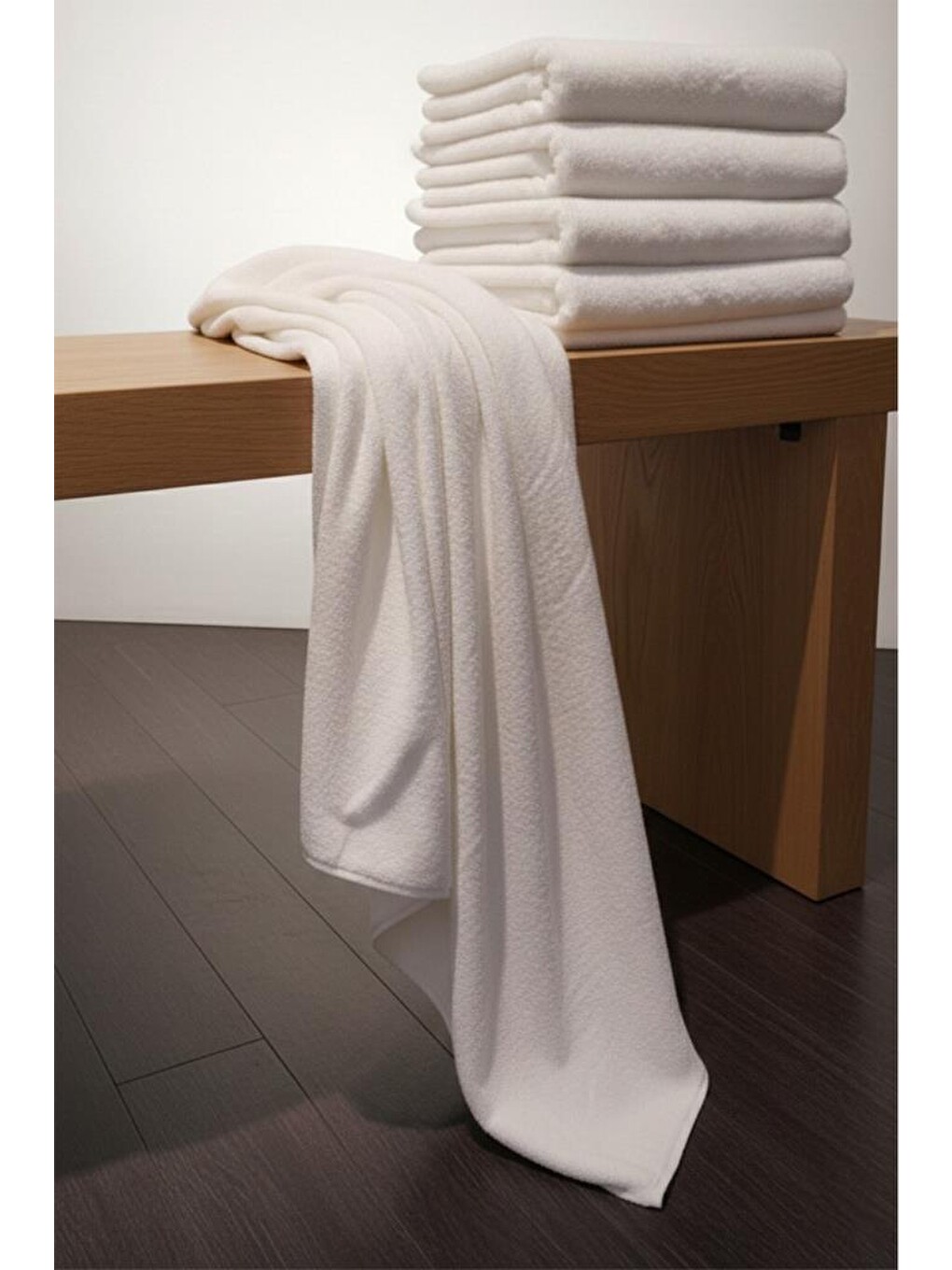 Beyaz White Pamuk %100 Pamuk 100x150 Cm Büyük Banyo Havlusu