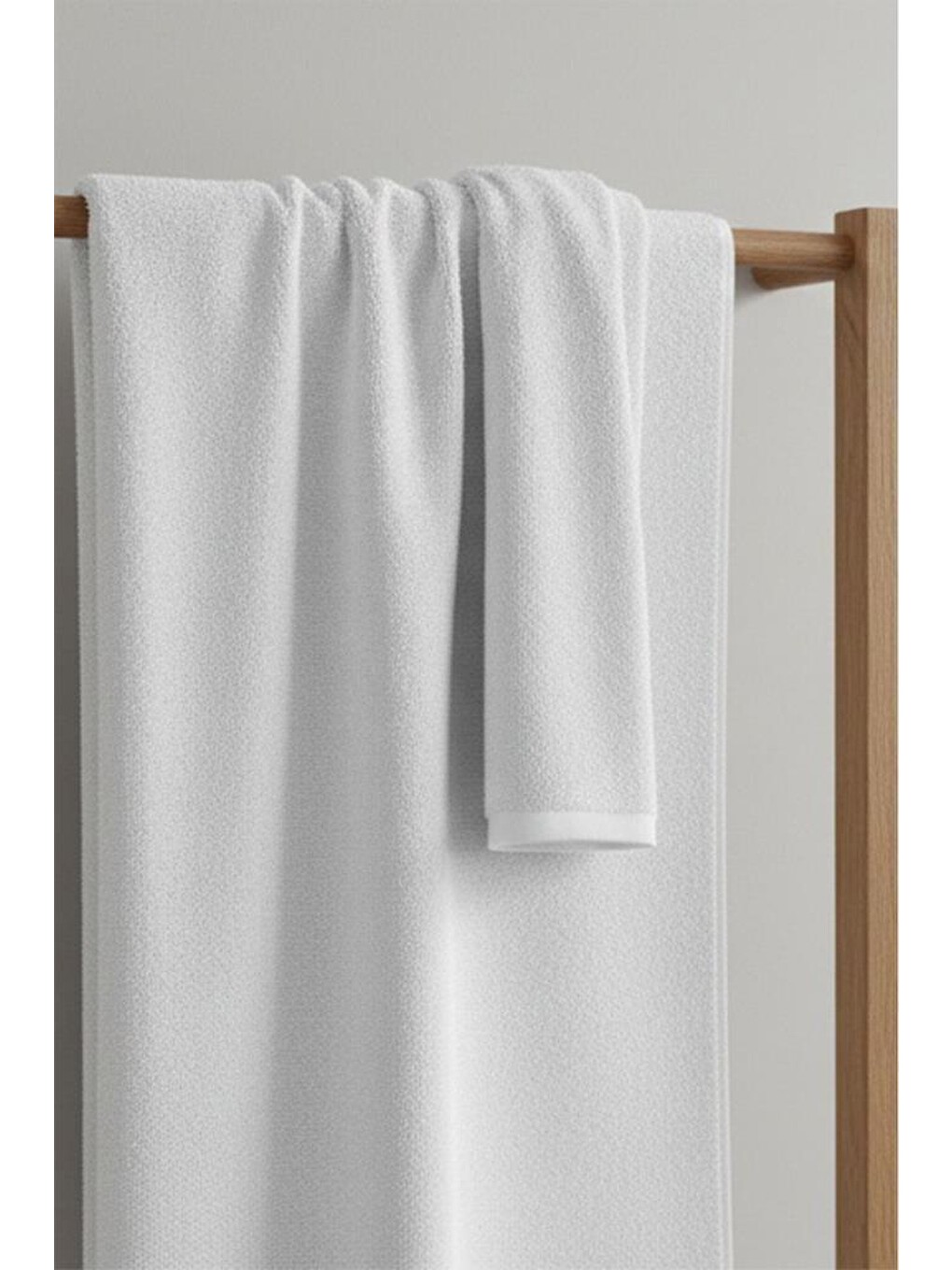 Beyaz White Pamuk %100 Pamuk 100x150 Cm Büyük Banyo Havlusu-1