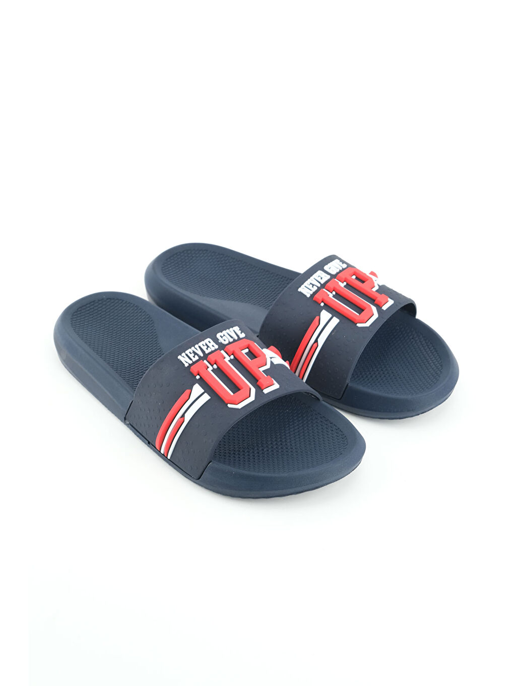 Lacivert Erkek Yazlık PU Islak Zemine Uygun Ev Banyo Bahçe Havuz Terlik-2