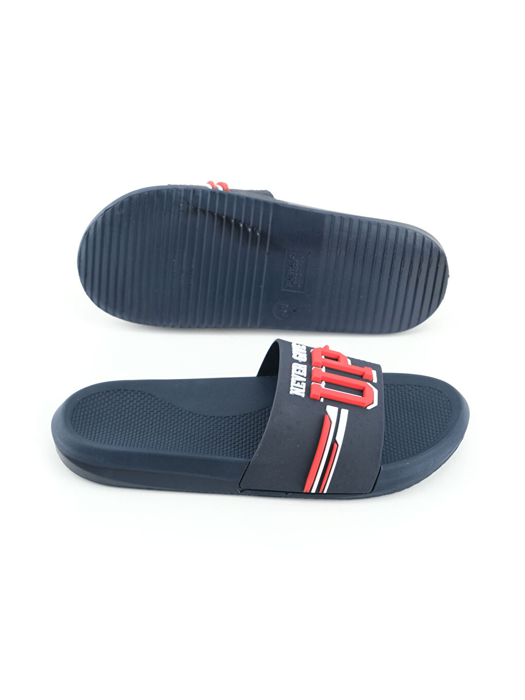 Lacivert Erkek Yazlık PU Islak Zemine Uygun Ev Banyo Bahçe Havuz Terlik-4