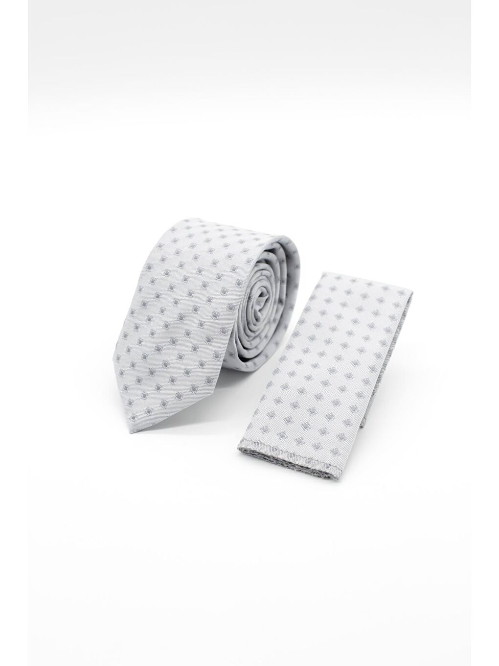 Gri Desenli 6 Cm Kravat 1090240127