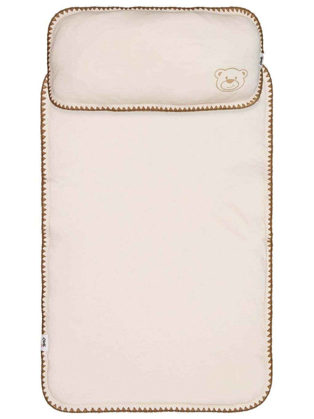 Baby Ayıcık Baskılı Alt Açma - Fil Dişi Standart-2