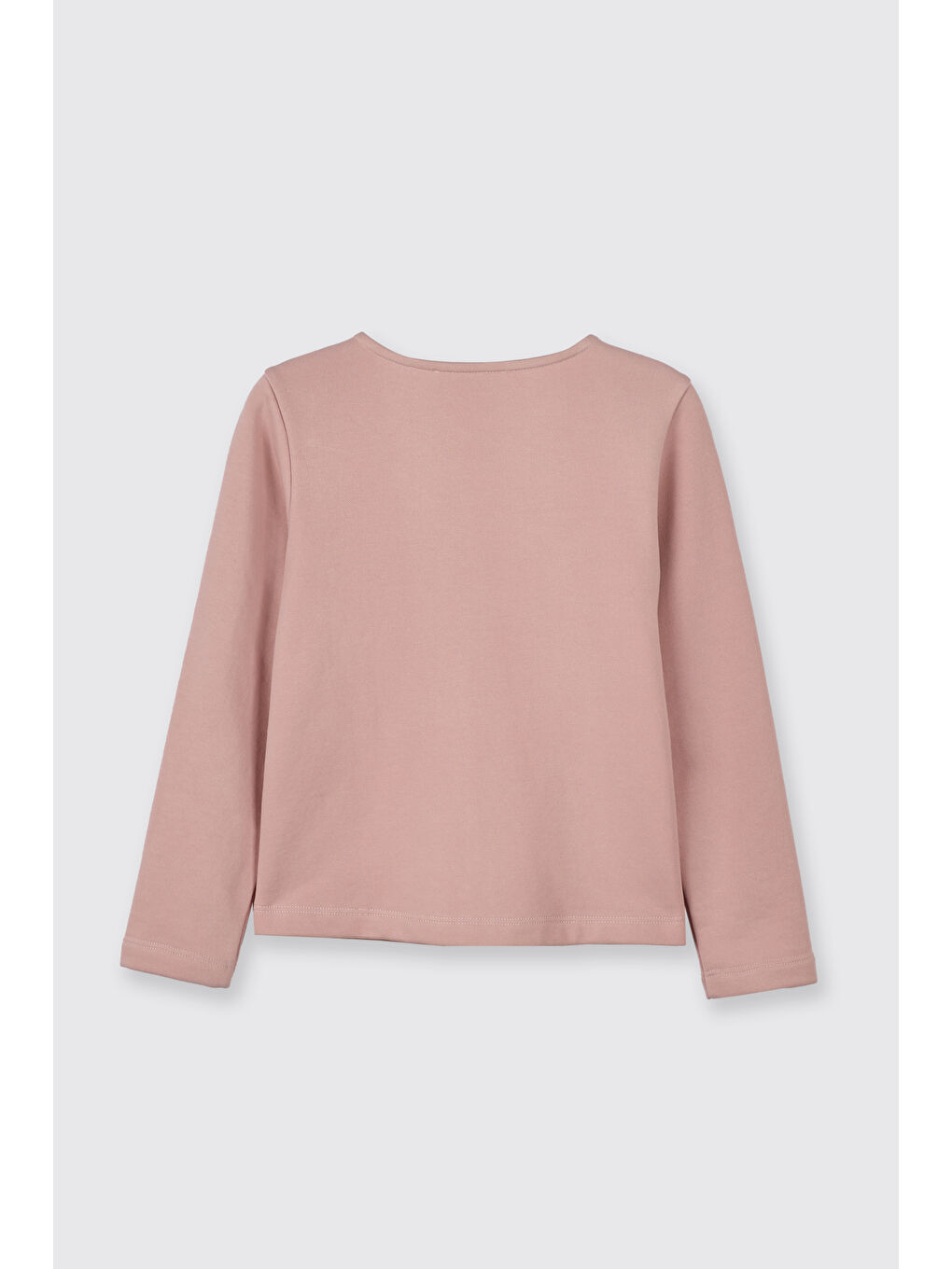 Kız Çocuk Cep Detaylı Düğmeli Örme Pembe Hırka-5