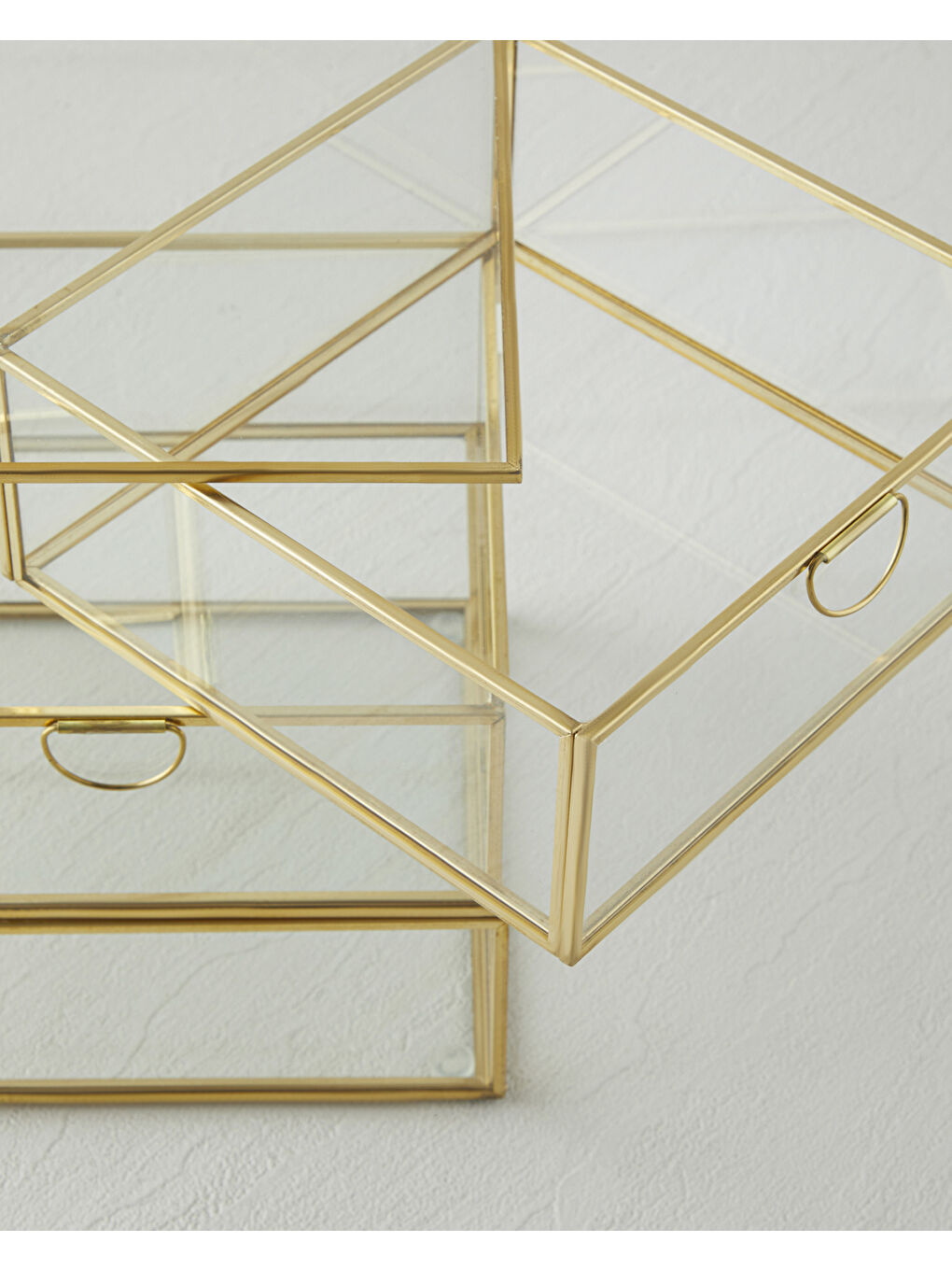 Sarı Roese Dekoratif Kutu 15x15x18 cm Gold-5