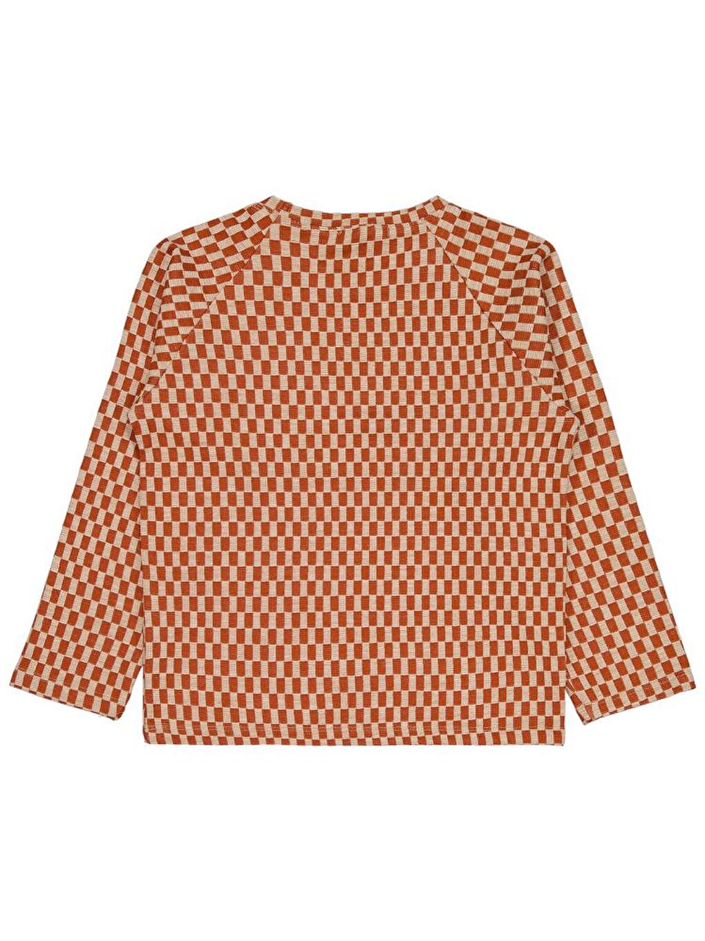 Boys Dama Desenli 6-9 Yaş Sweatshirt - Turuncu9-10 Yaş-1