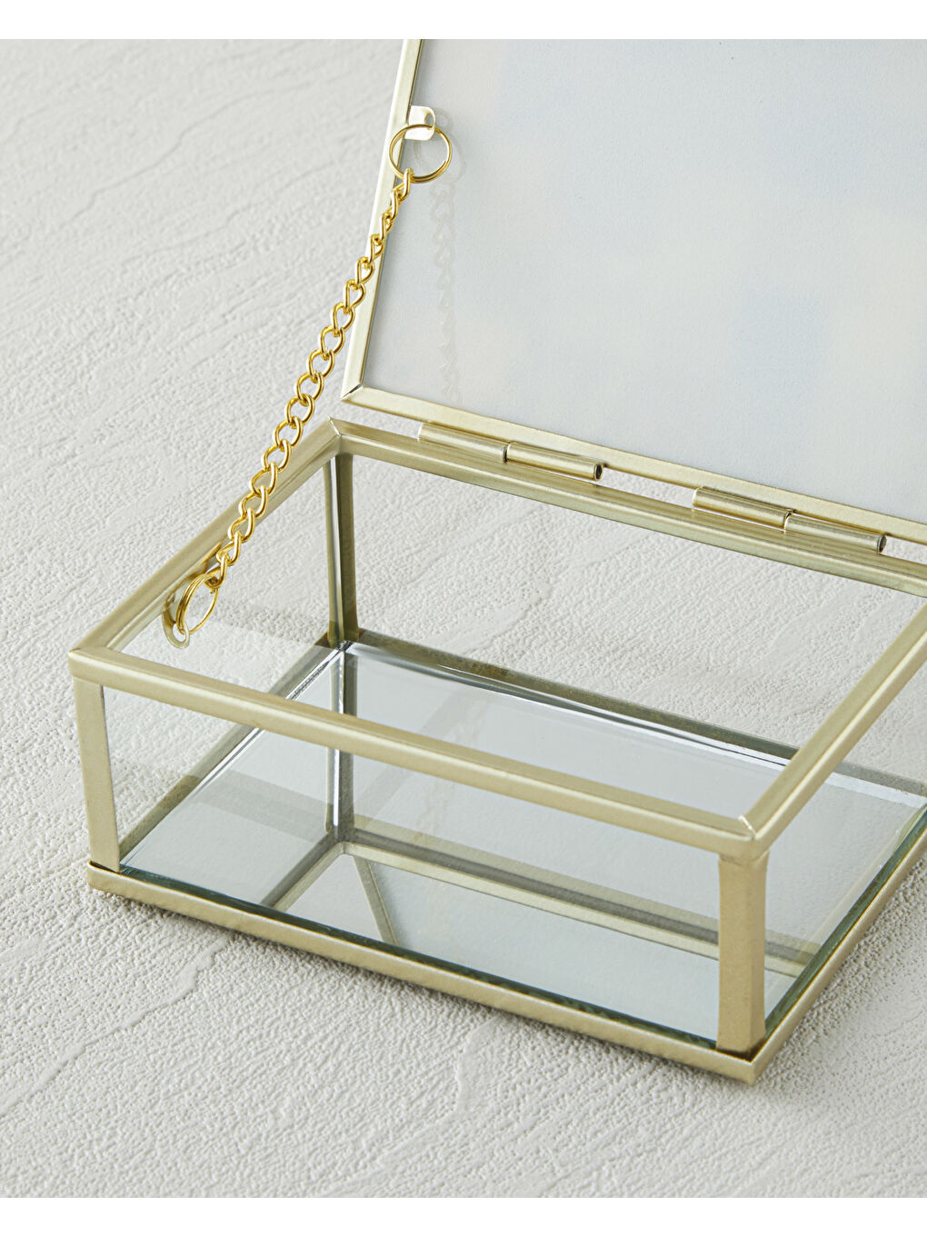 Sarı Poppy Dekoratif Kutu 11x8x5 cm Gold-2