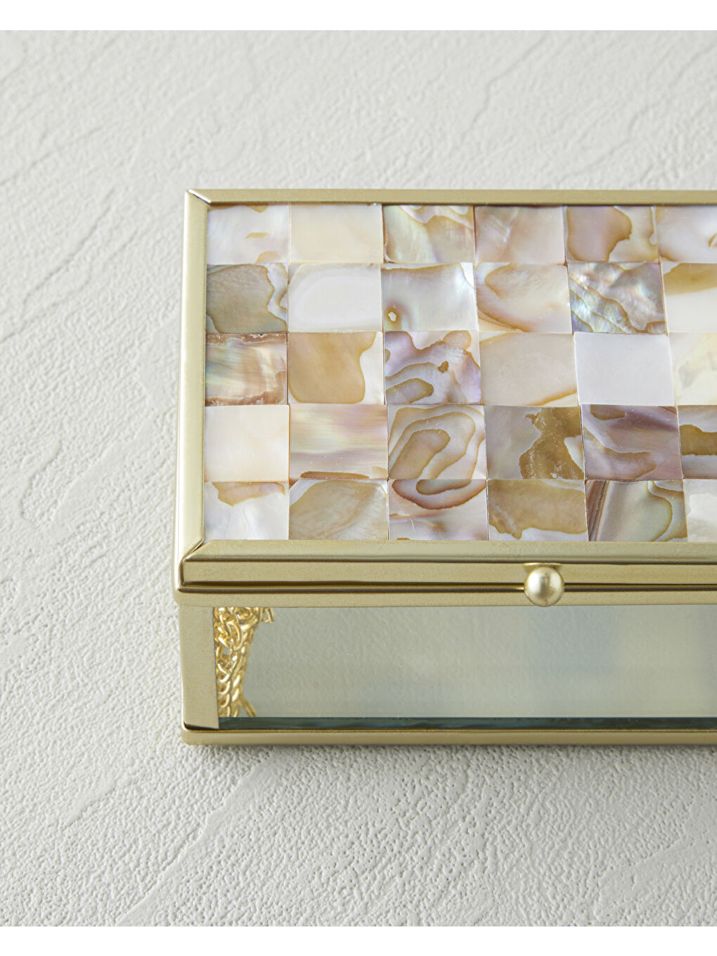 Sarı Poppy Dekoratif Kutu 11x8x5 cm Gold-3